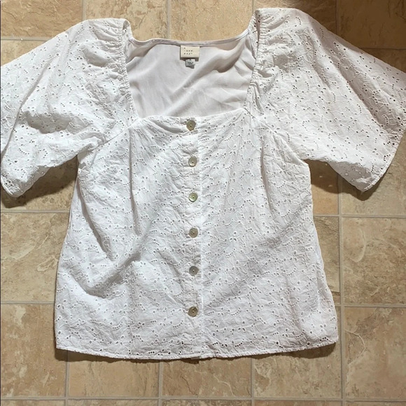 🎉🎉HP🎉🎉A New Day Peasant Blouse size Medium - Picture 1 of 7